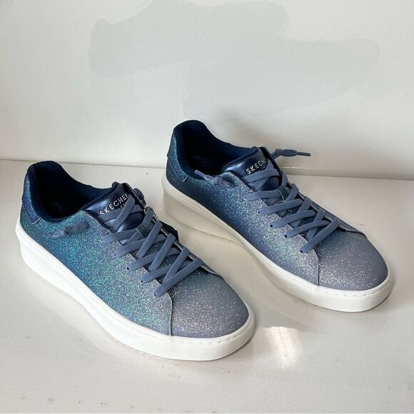 Skechers x Jane Enchanted Glitz Glitter Casual Court Break Sneakers - Picture 2 of 7